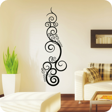Bild zu Wandtattoo Circles-Swirl Ornament